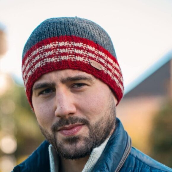 Unisex-Hunting & Fishing 100% Wool Adult Beanie Cap - Picture 2 of 3